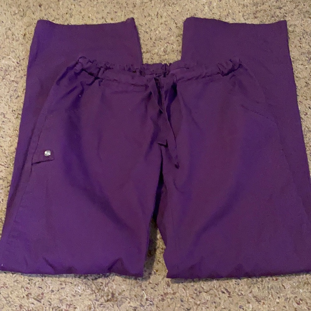 Eggplant Luxe by Cherokee Scrub Pants